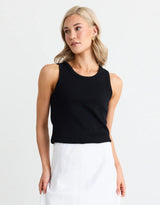 reunion-label-cobble-rib-cutaway-tank-black-womens-clothing