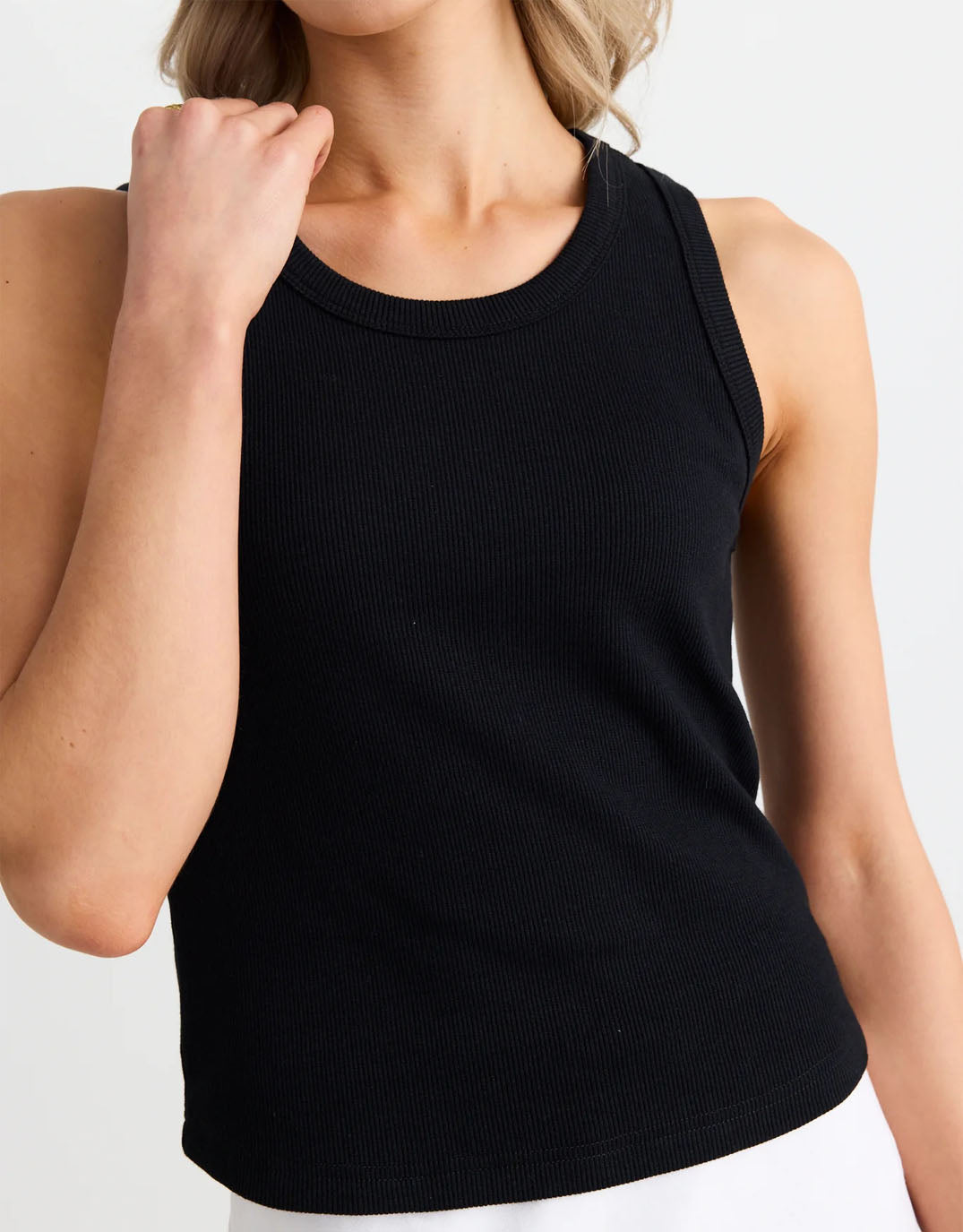 reunion-label-cobble-rib-cutaway-tank-black-womens-clothing