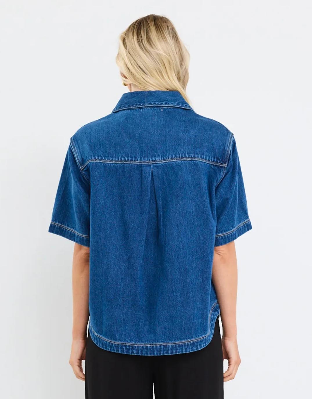 crucial-denim-short-sleeve-shacket-storm-blue-womens-clothing