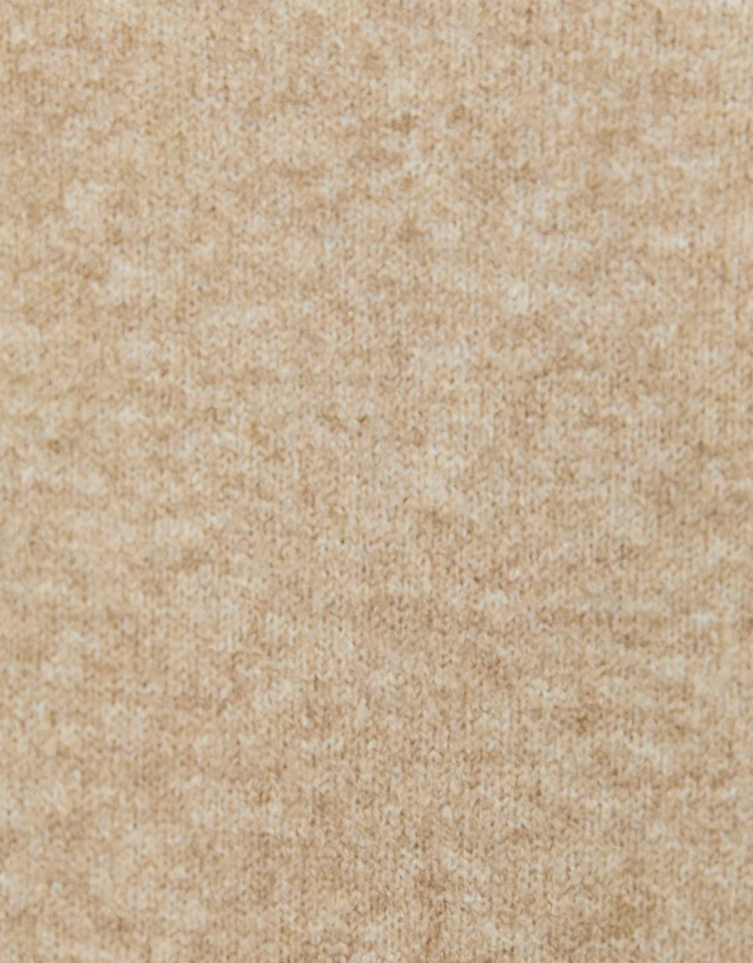 Forage Mock Neck Long Sleeve Jumper - Biscuit