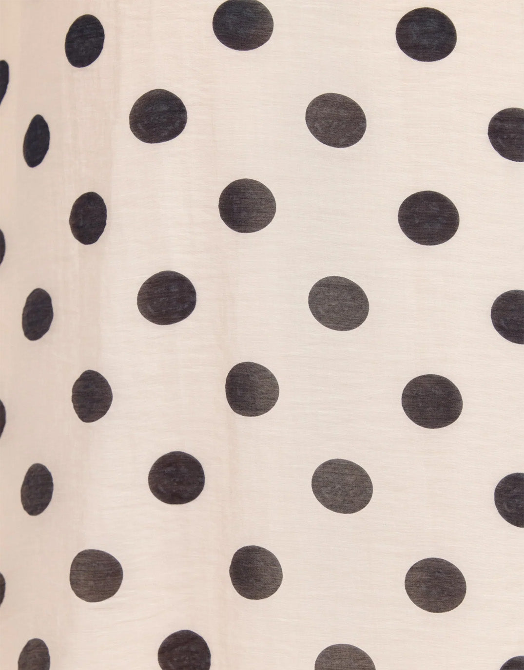 Spicy Button Front Short Sleeve Maxi Dress - Cream/Black Polka Dot