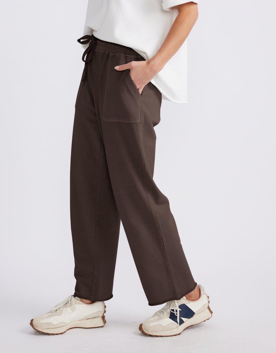 Raw Edge Lounge Pant - Washed Chocolate