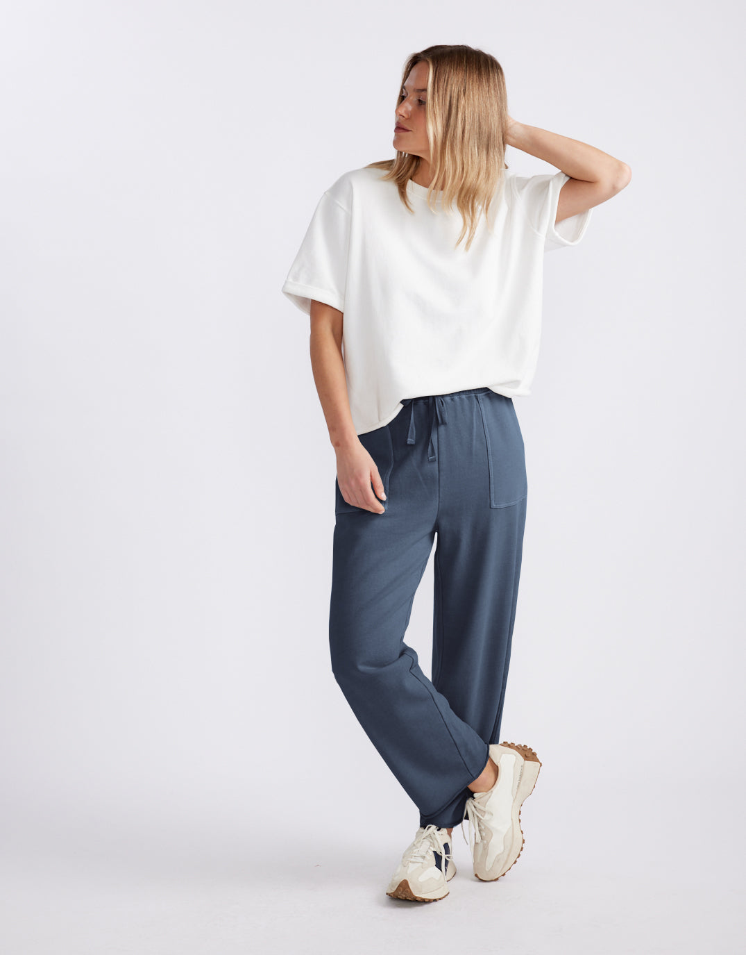 Raw Edge Lounge Pant - Washed Navy