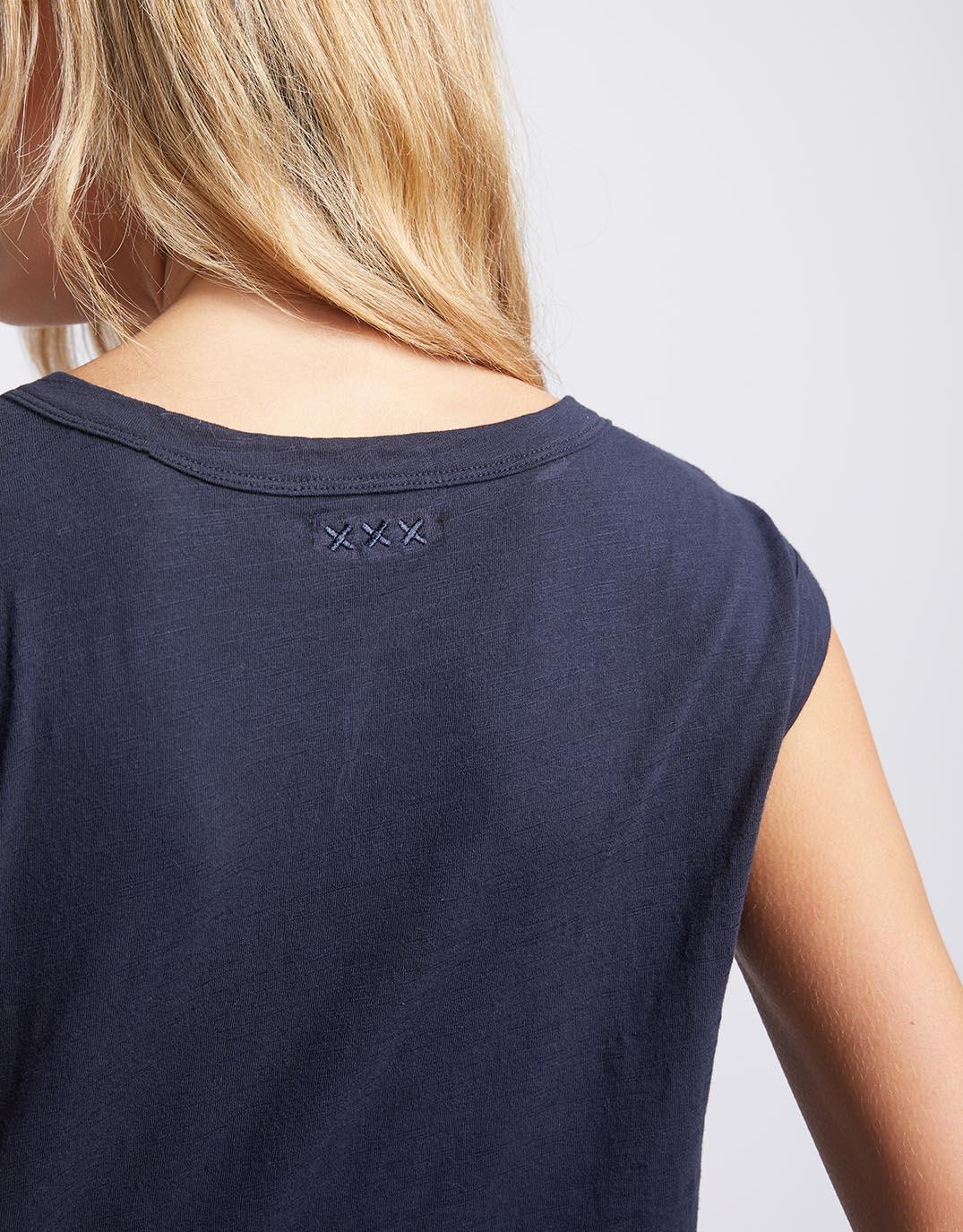 White & Co. - Cali Tank Top - Navy - White & Co Living Tees & Tanks