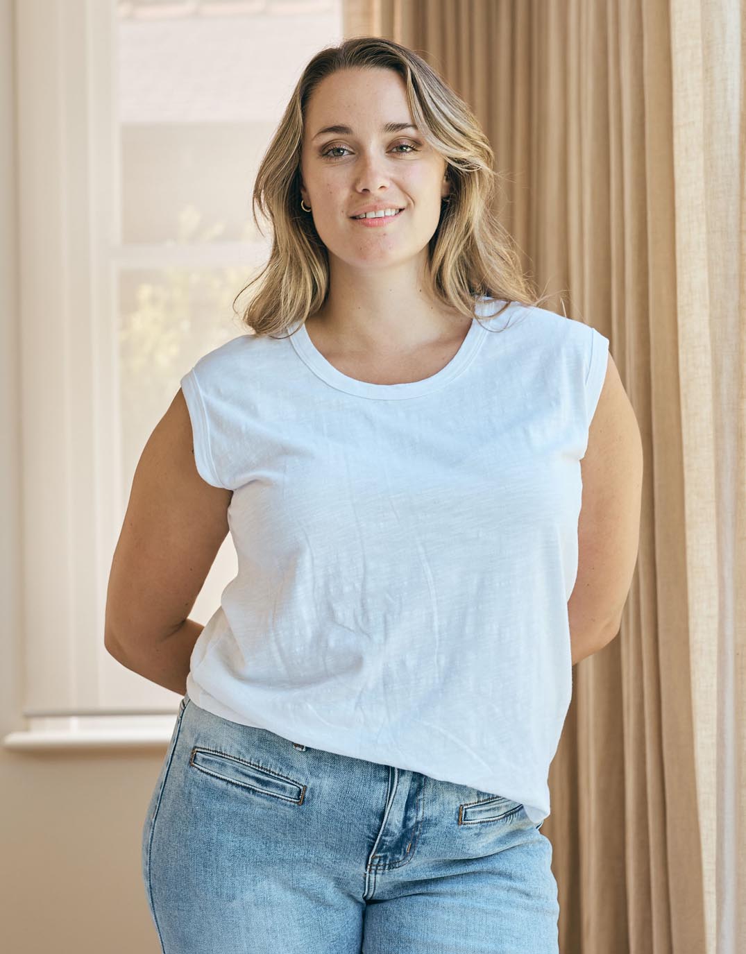 White & Co. - Cali Tank Top - White - White & Co Living Tees & Tanks