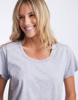 White & Co. - Original Round Neck T-Shirt - Grey Marle - White & Co Living Tees & Tanks