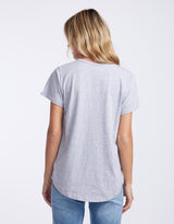 White & Co. - Original Round Neck T-Shirt - Grey Marle - White & Co Living Tees & Tanks