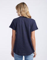 White & Co. - Original Round Neck T-Shirt - Navy - White & Co Living Tees & Tanks