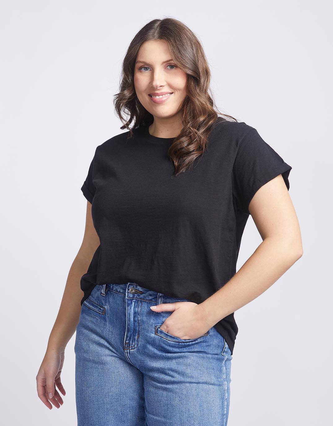 White & Co. - Turn Back T-Shirt - Black - White & Co Living Tees & Tanks