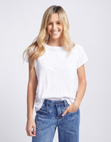 White & Co. - Turn Back T-Shirt - White - White & Co Living Tees & Tanks