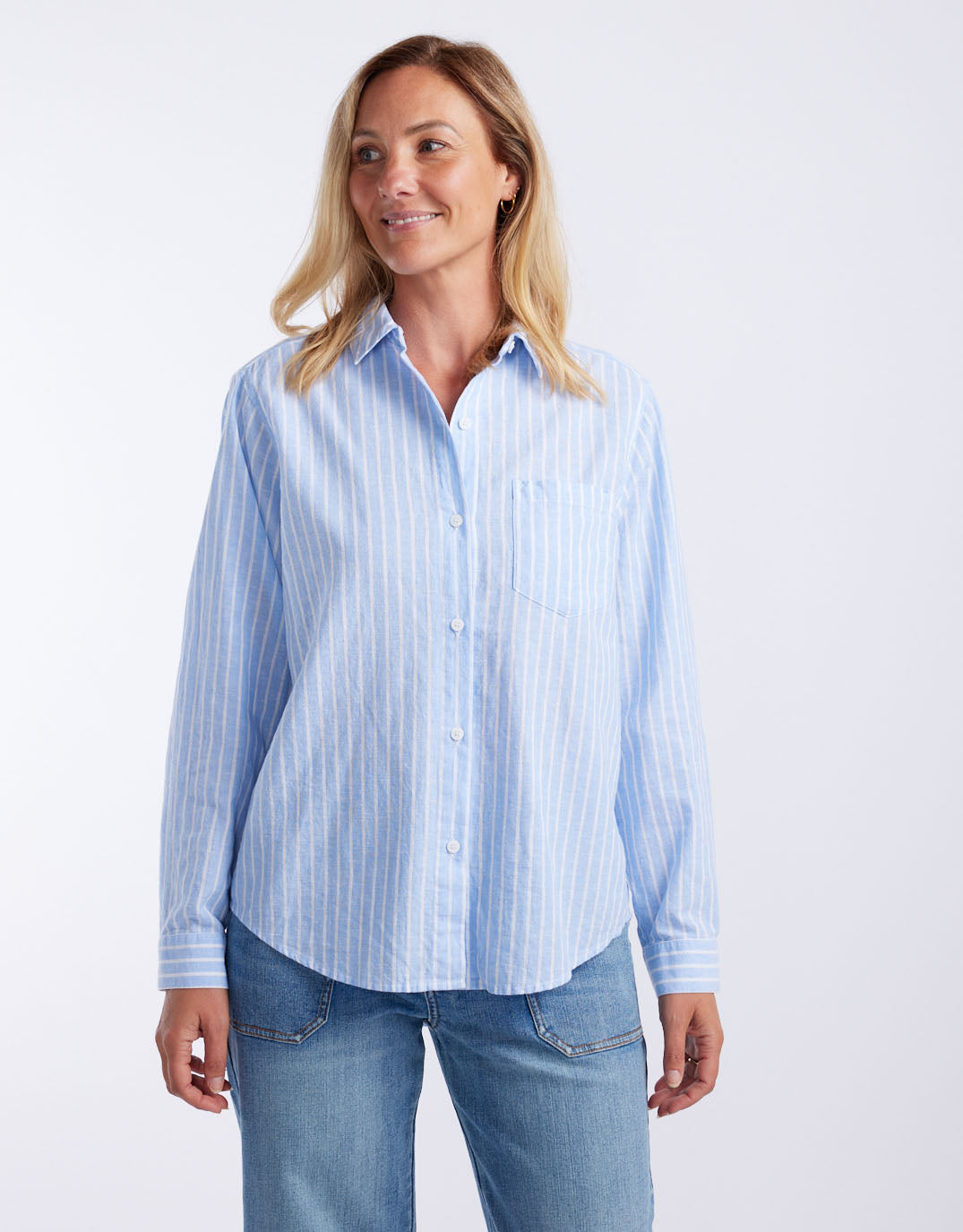 white-co-ava-beach-shirt-blue-white-stripe-womens-clothing