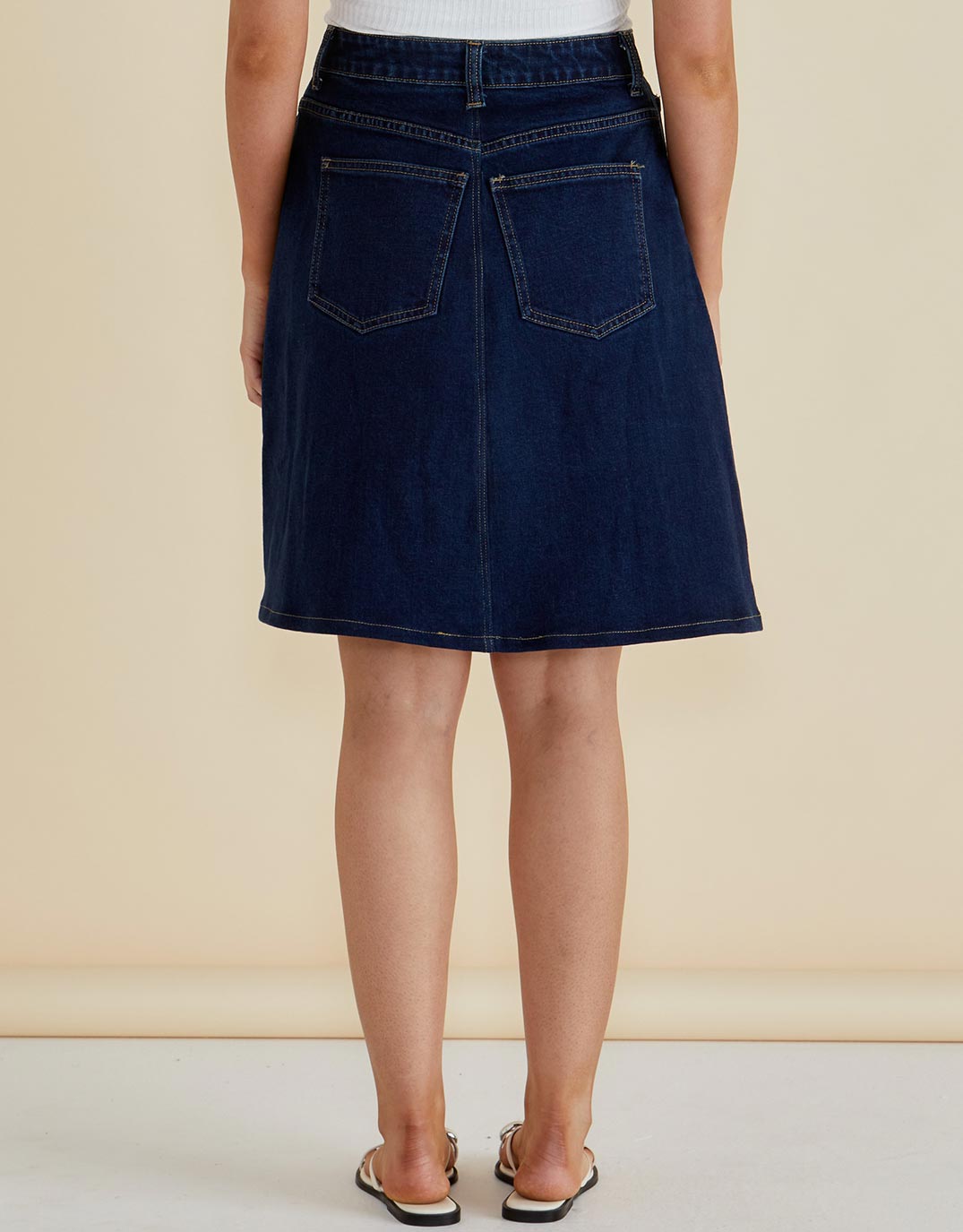 Glinda Denim Skirt - Blue Indigo