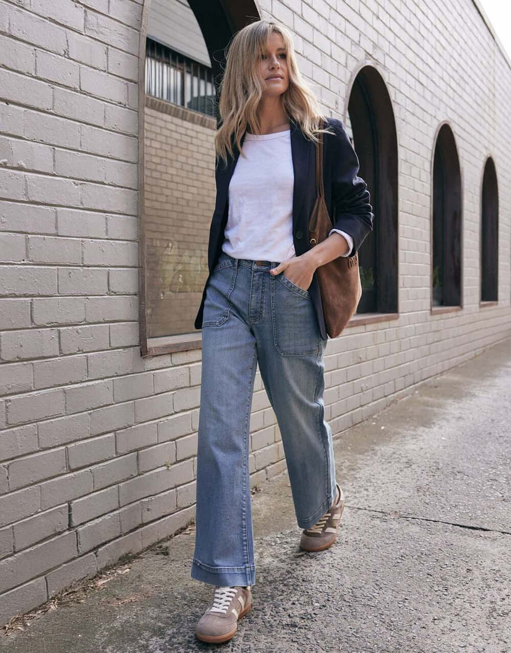 Catalina Wide Leg Jeans - Mid Wash