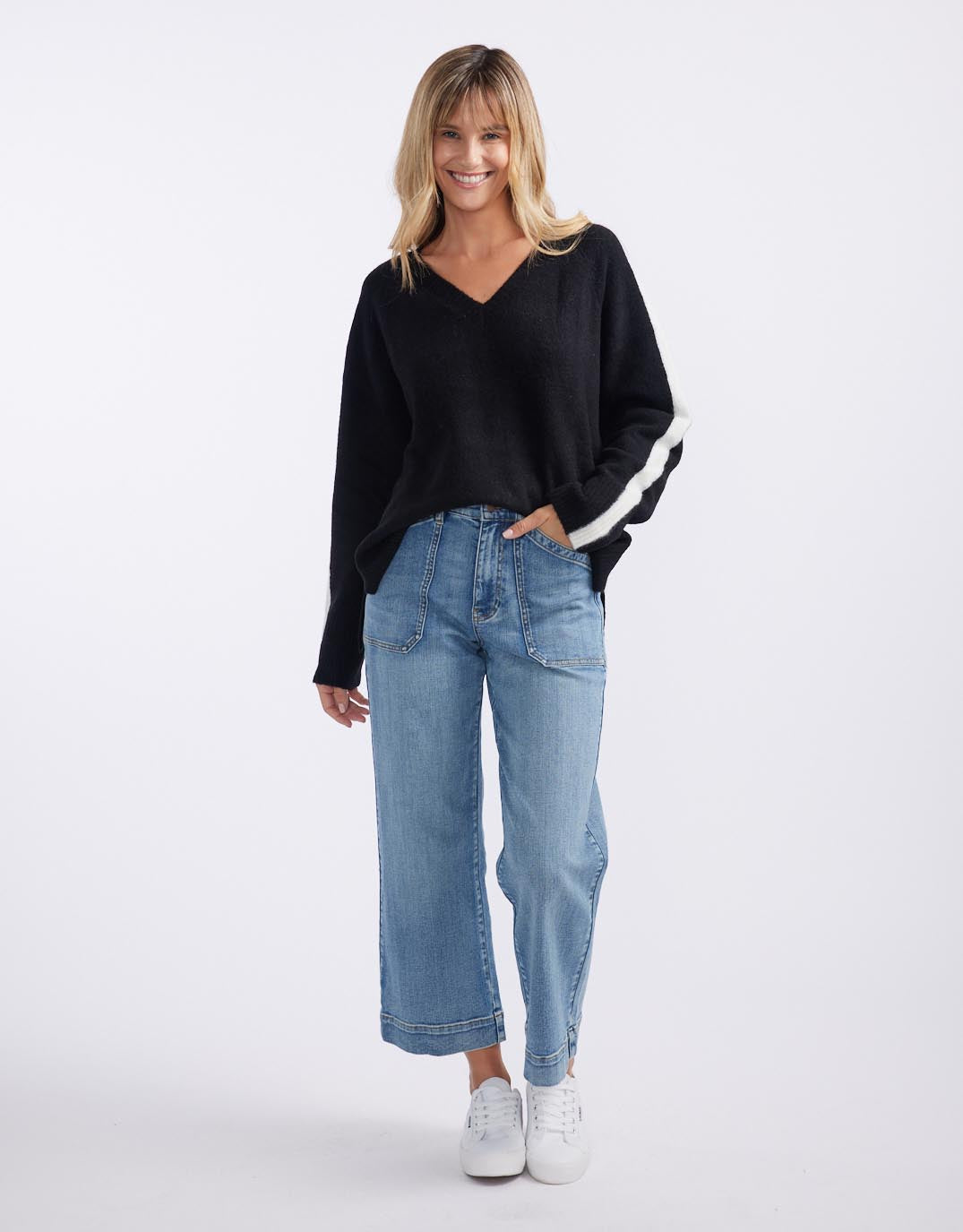 white-co-chalet-v-neck-knit-jumper-black-white-womens-clothing