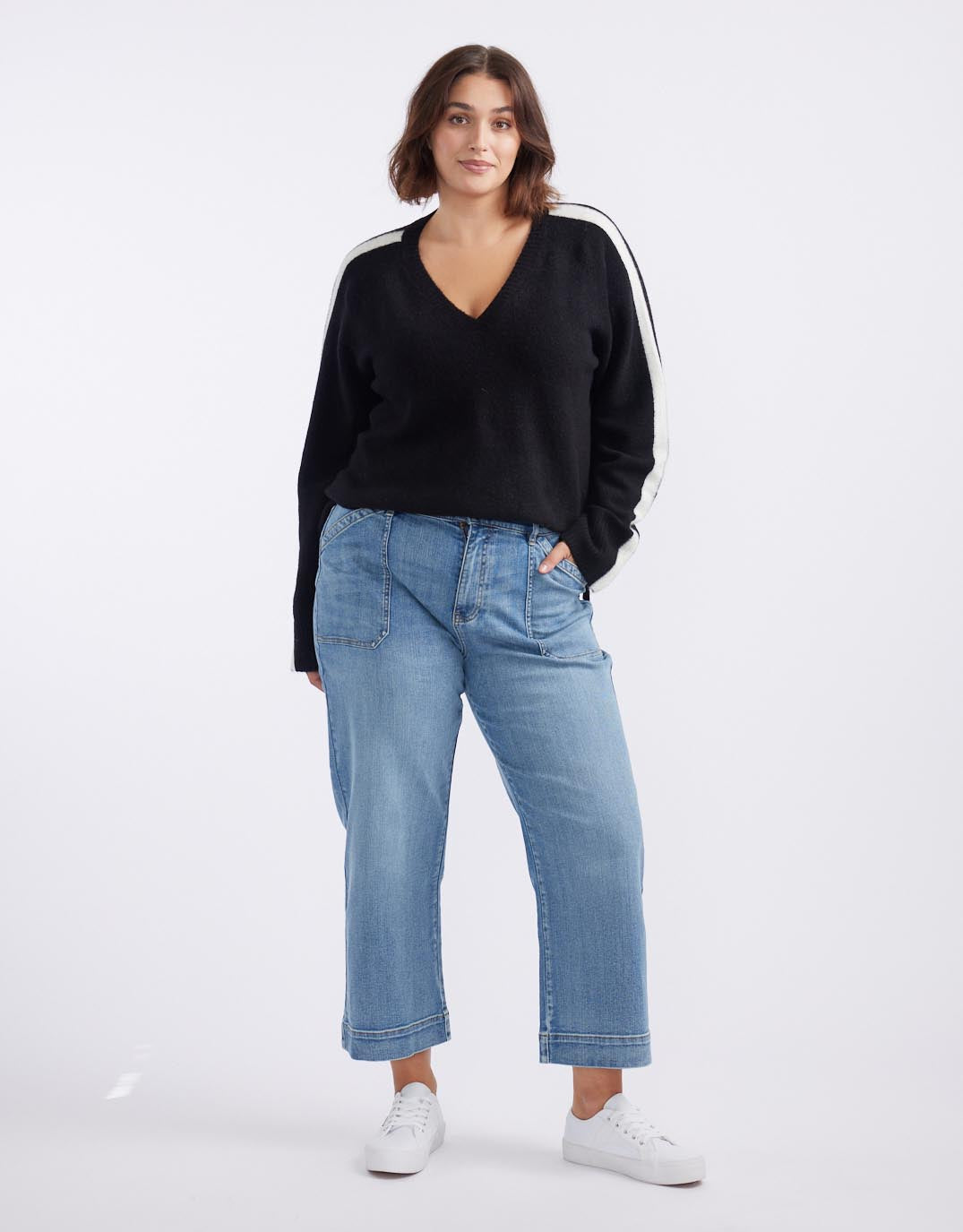 white-co-chalet-v-neck-knit-jumper-black-white-womens-clothing