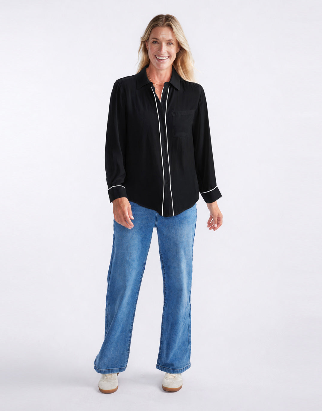 white-co-charlize-drape-shirt-blackwhite-piping-womens-clothing