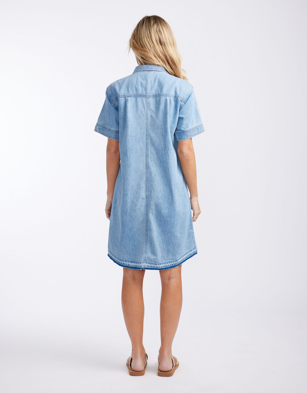 Claudia Denim Dress - Mid Wash