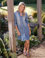 Cleo Vintage Dress - Denim