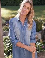 Cleo Vintage Dress - Denim