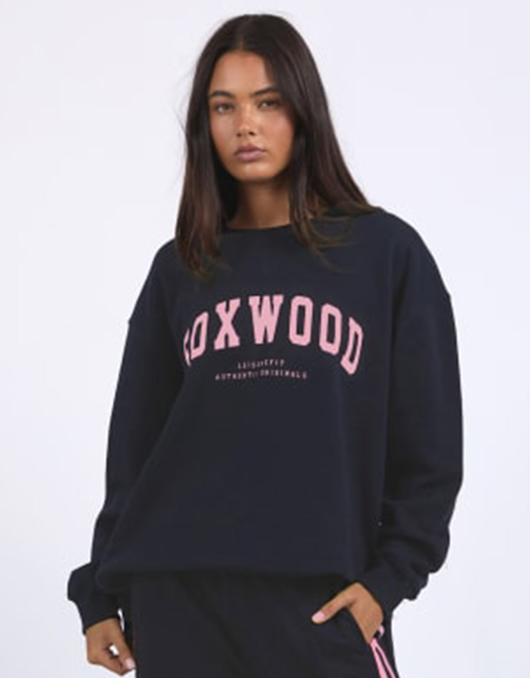 Interval Crew - Navy with Neon Pink