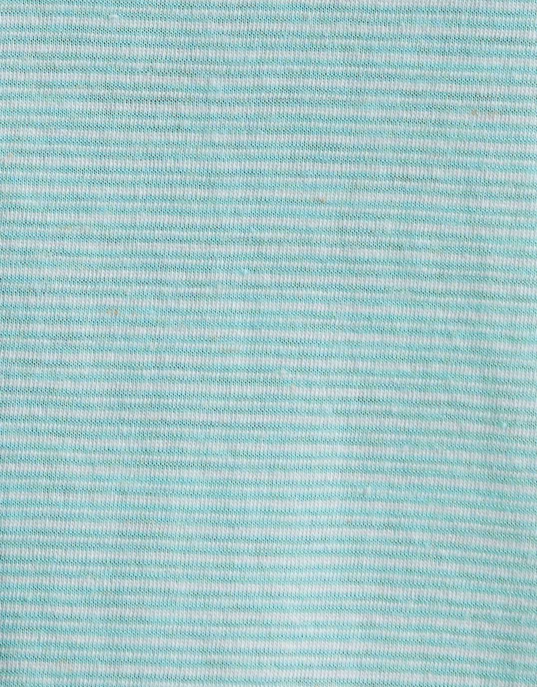 Gelati Stripe Round Neck Tee - Seaglass