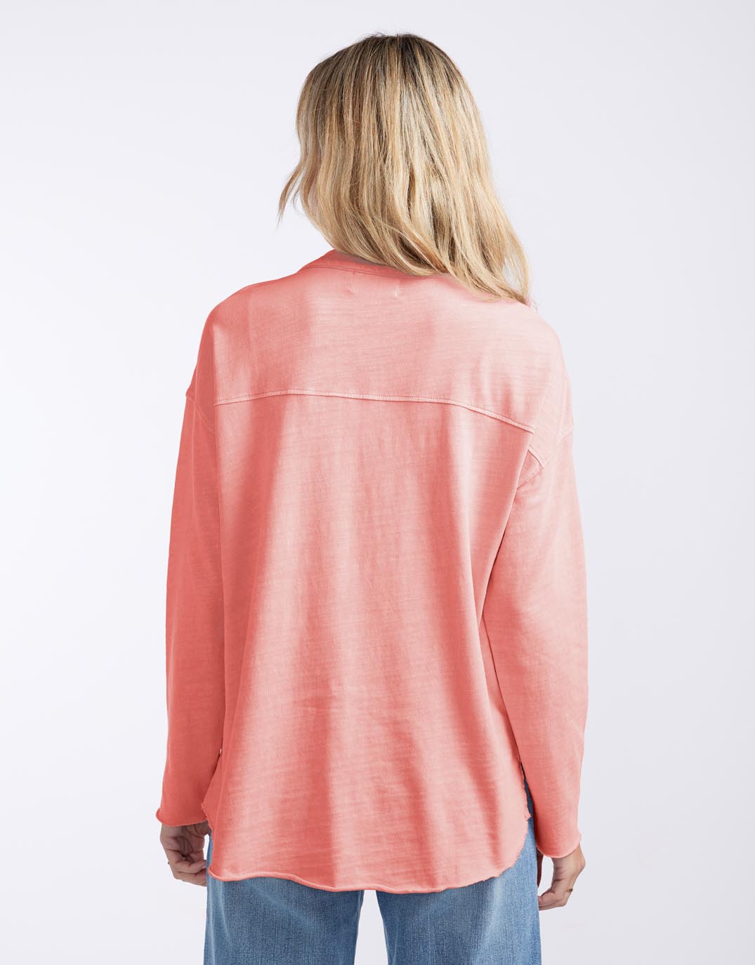 Henley Sunset Top - Melon