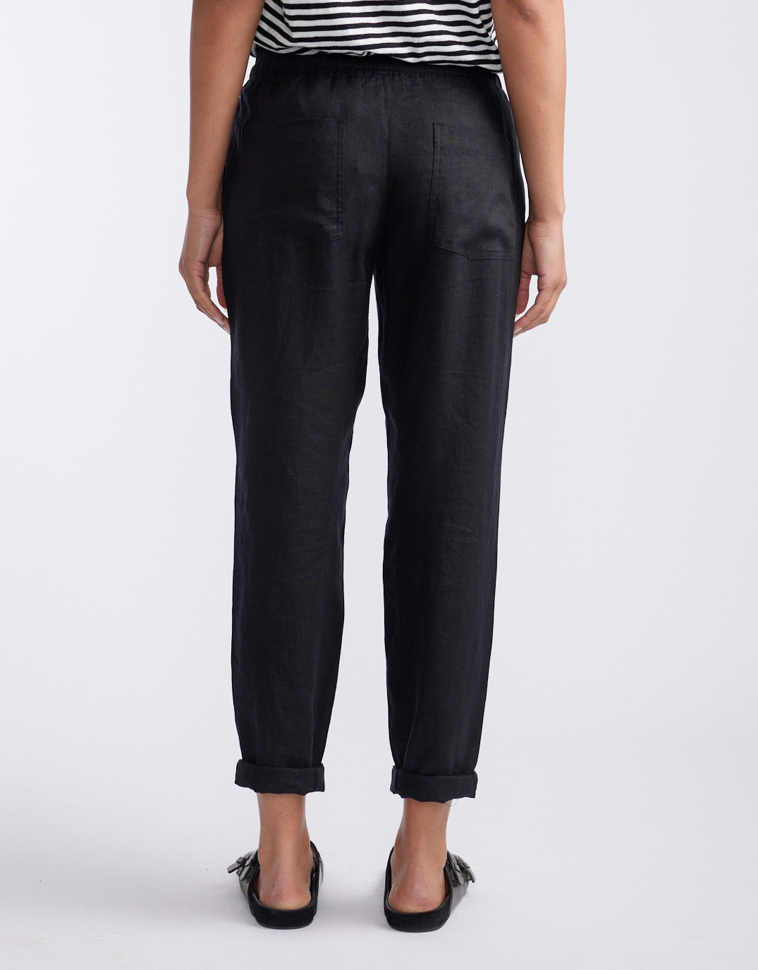 white-co-linen-beach-comber-pant-black-womens-clothing