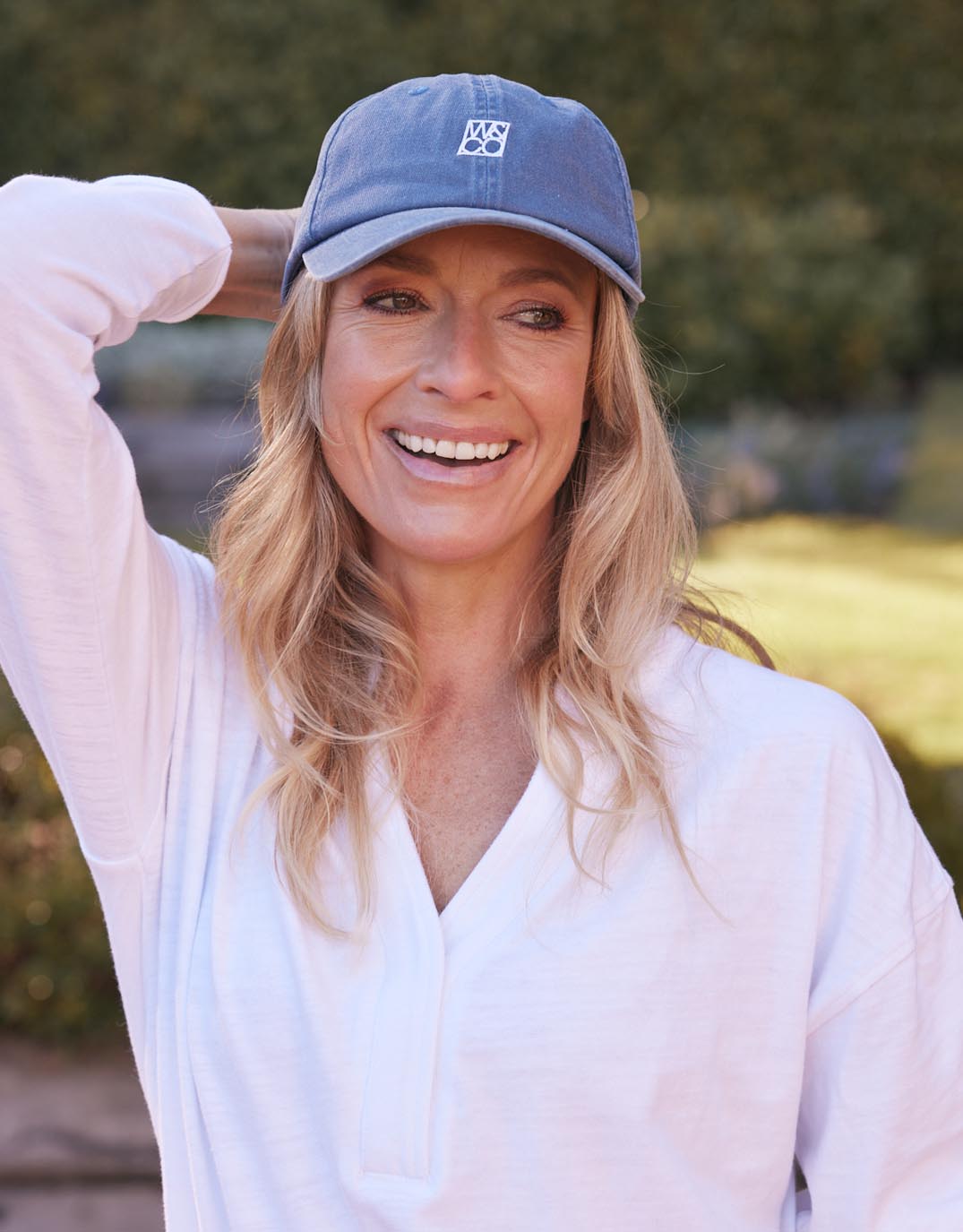 Monogram Cap - Washed Navy