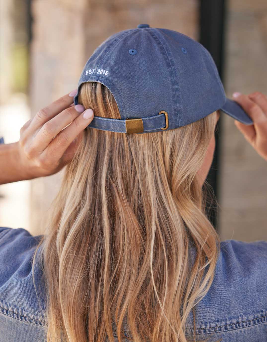 Monogram Cap - Washed Navy