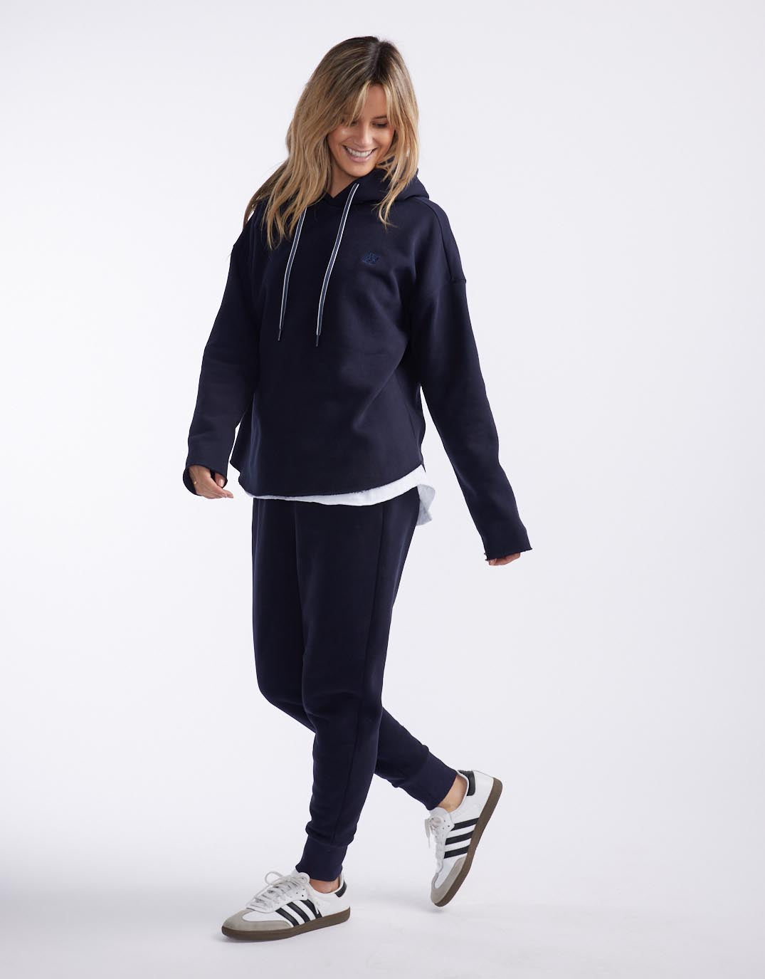 white-co-monogram-fleece-hoodie-navy-womens-clothing