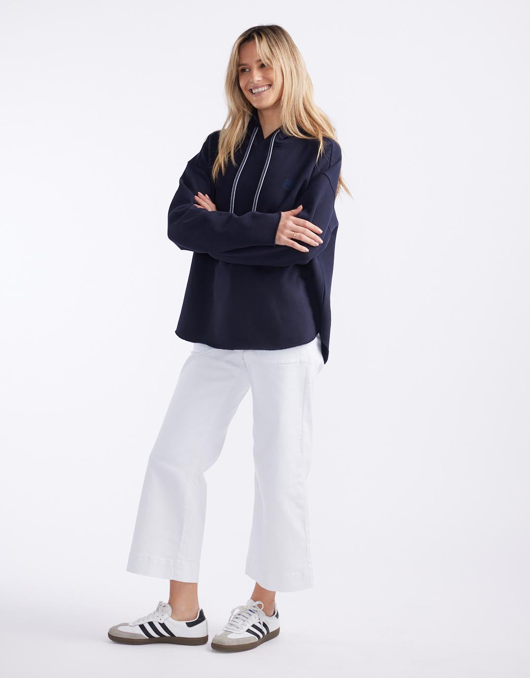 white-co-monogram-fleece-hoodie-navy-womens-clothing