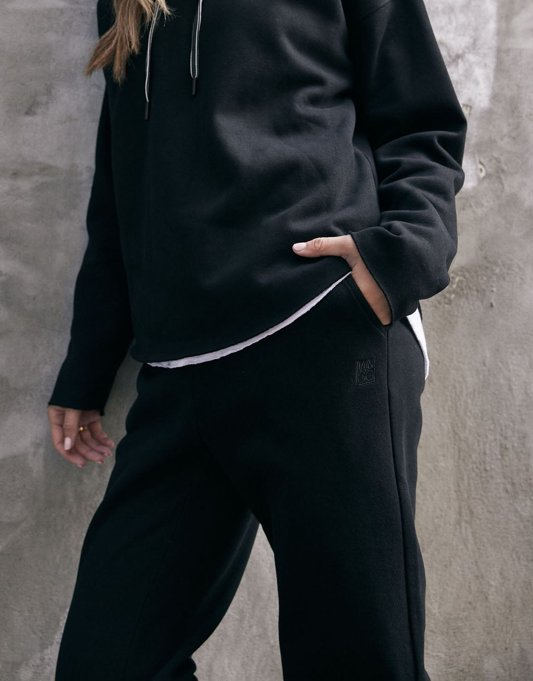 white-co-monogram-fleece-lounge-pants-black-womens-clothing