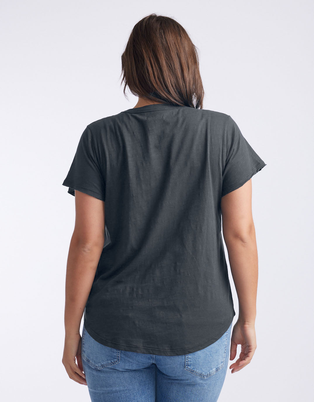 Original Round Neck T-Shirt - Charcoal