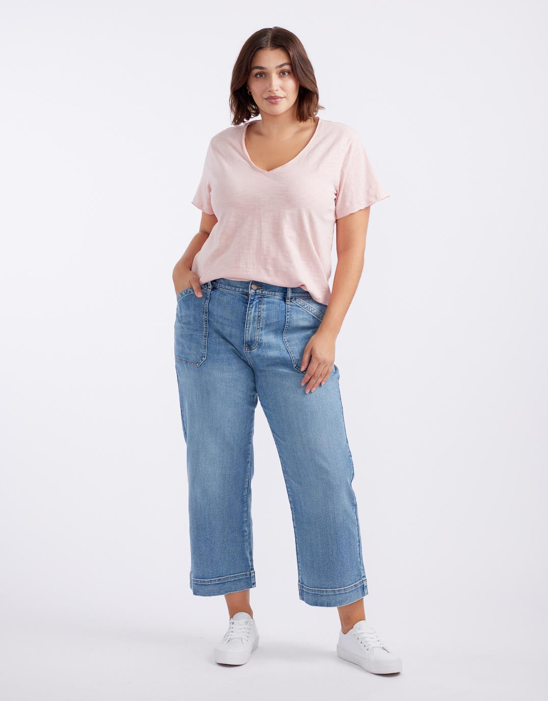 white-co-original-v-neck-t-shirt-dusty-rose-womens-clothing