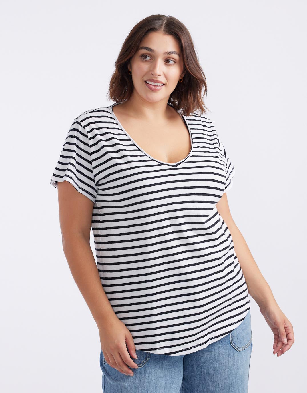 white-co-original-v-neck-tshirt-black-white-stripe-womens-clothing