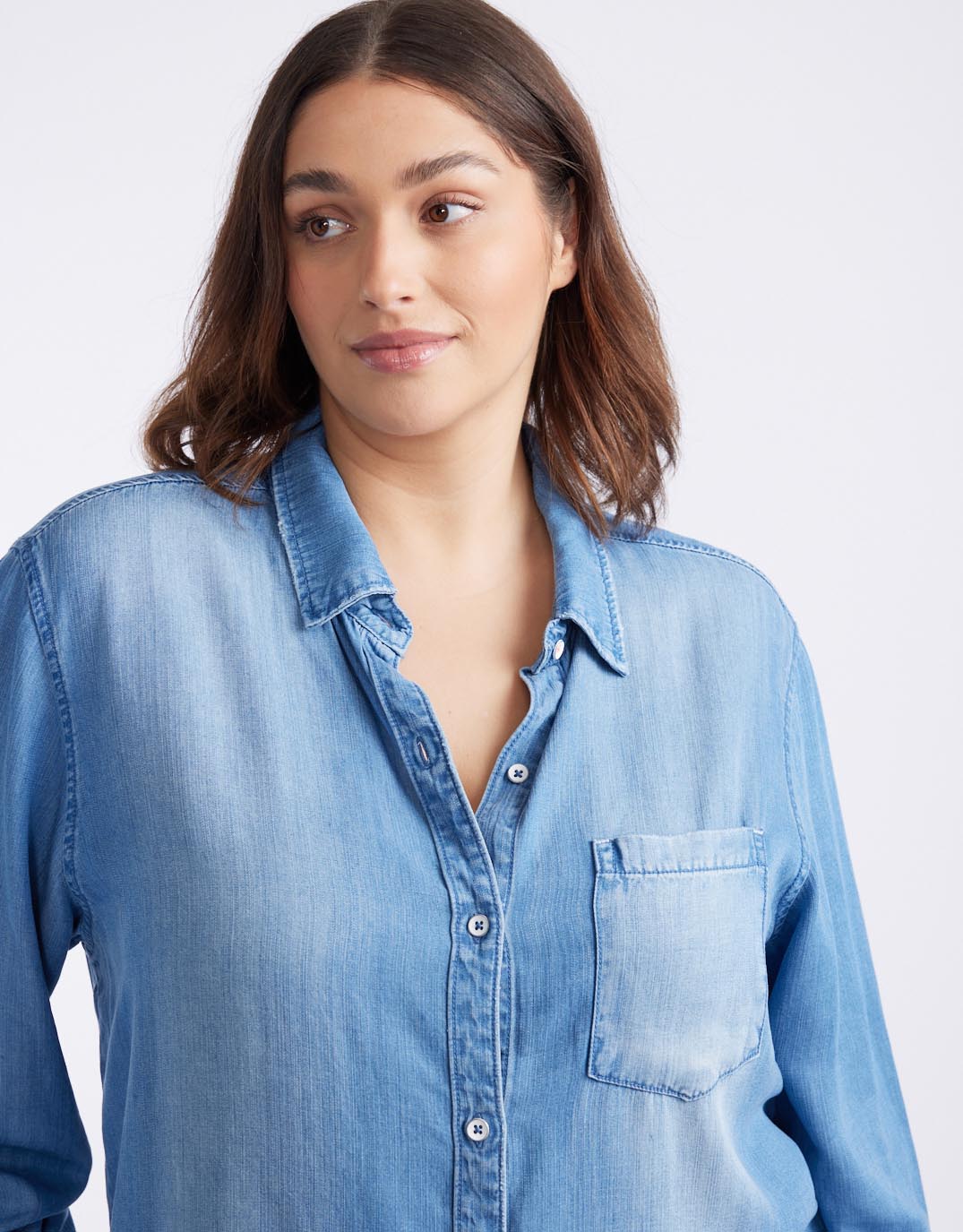 Ava Vintage Shirt - Denim