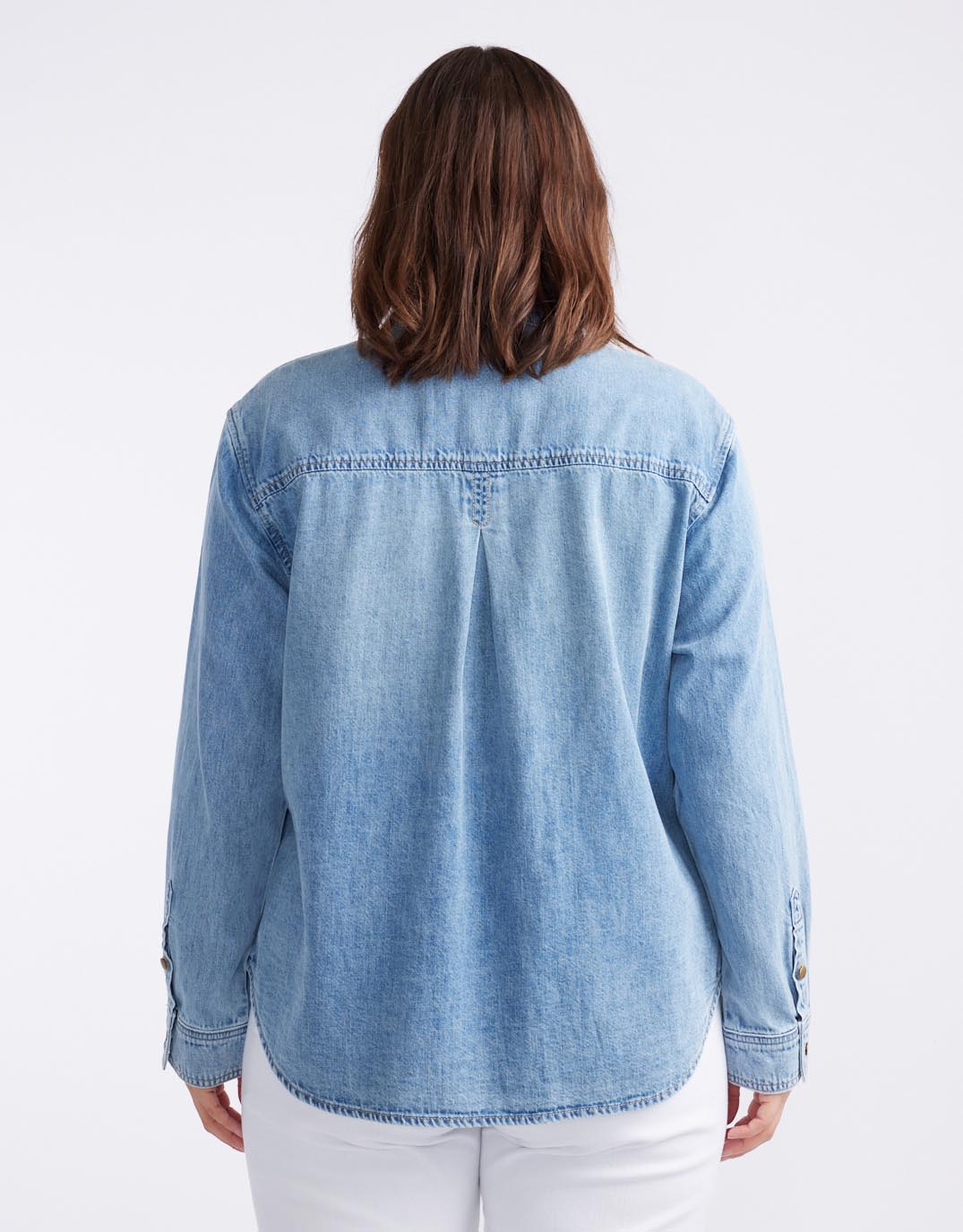 Claudia Relaxed Shirt - Mid Wash