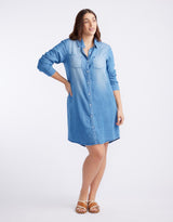 Cleo Vintage Dress - Denim