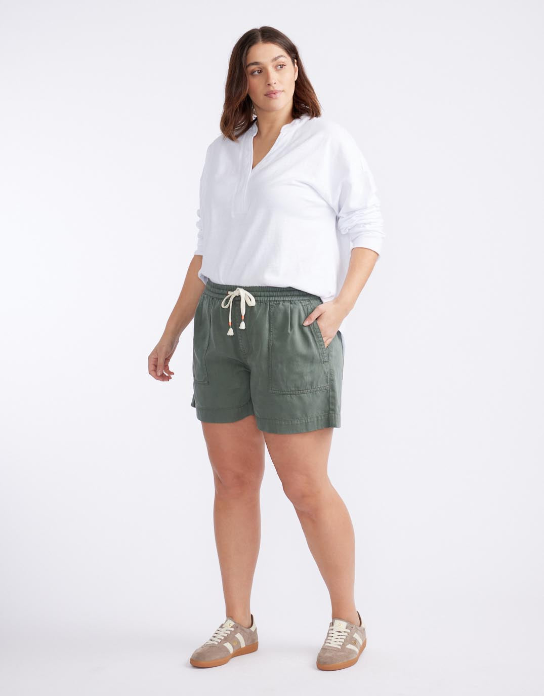 Coco Denim Short - Khaki
