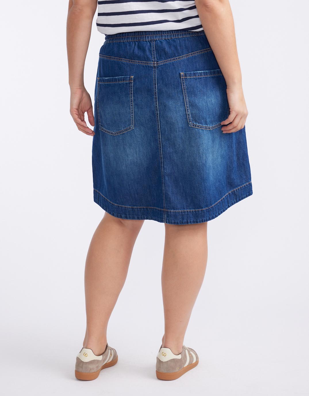 Coco Denim Skirt - Dark Wash