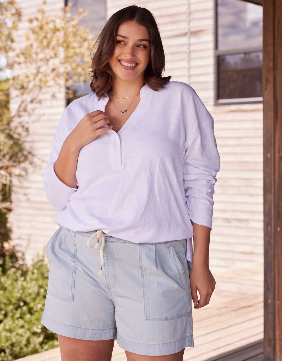 Coco Denim Short - Light Wash Denim