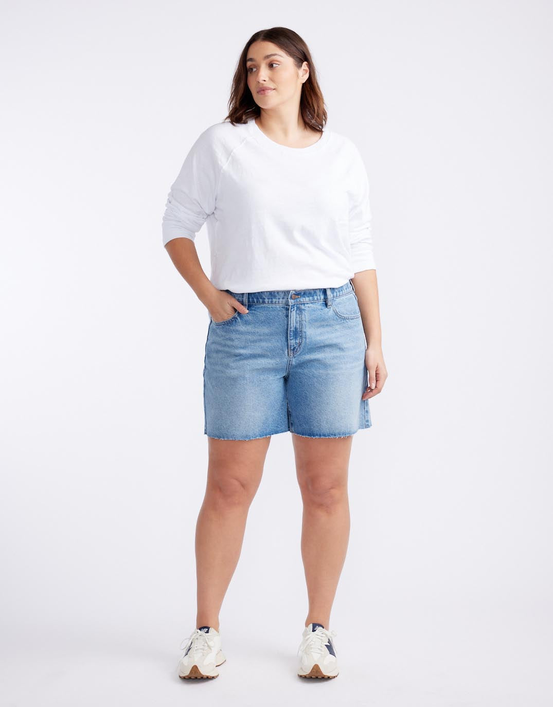 Layla Denim Short - Mid Wash
