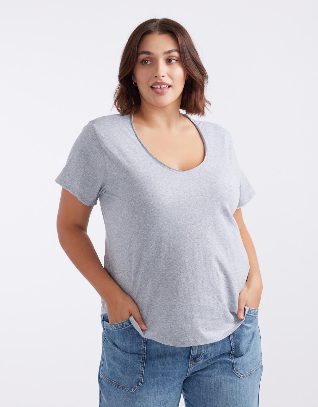 white-co-plus-size-original-v-neck-tshirt-grey-marle-womens-clothing