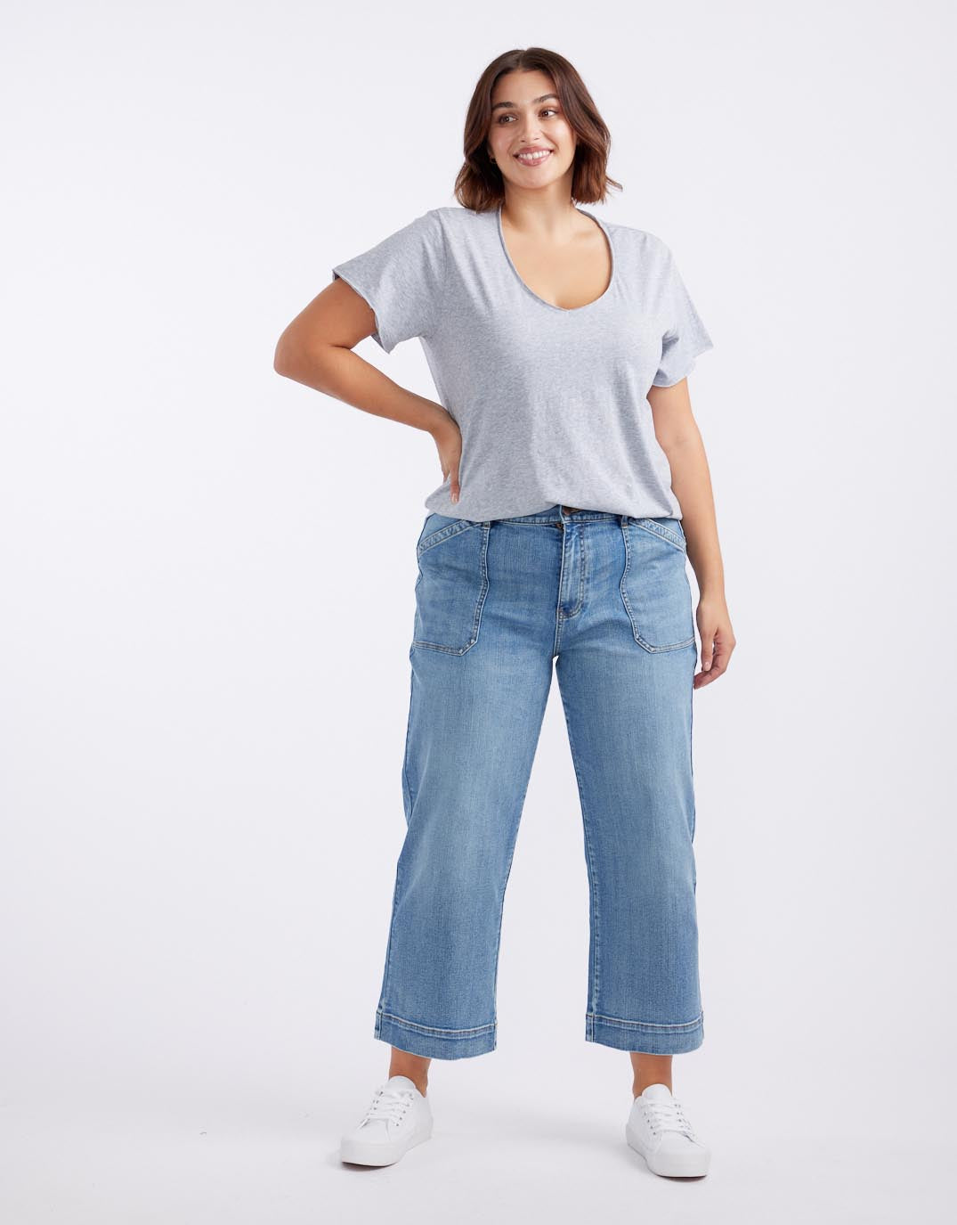 white-co-plus-size-original-v-neck-tshirt-grey-marle-womens-clothing