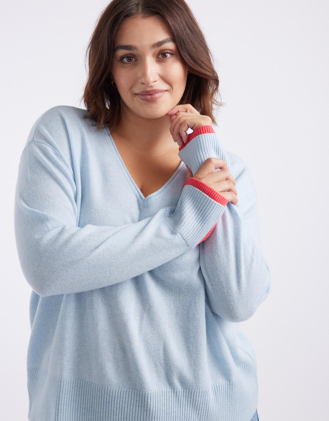 white-co-upstate-double-cuff-knit-jumper-blue-melon-womens-clothing