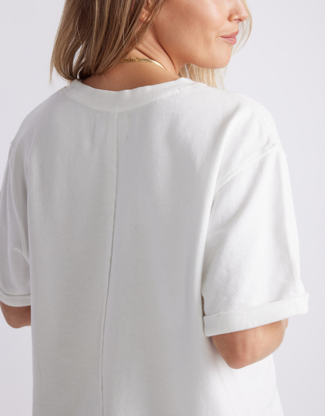 Raw Edge Tee - White