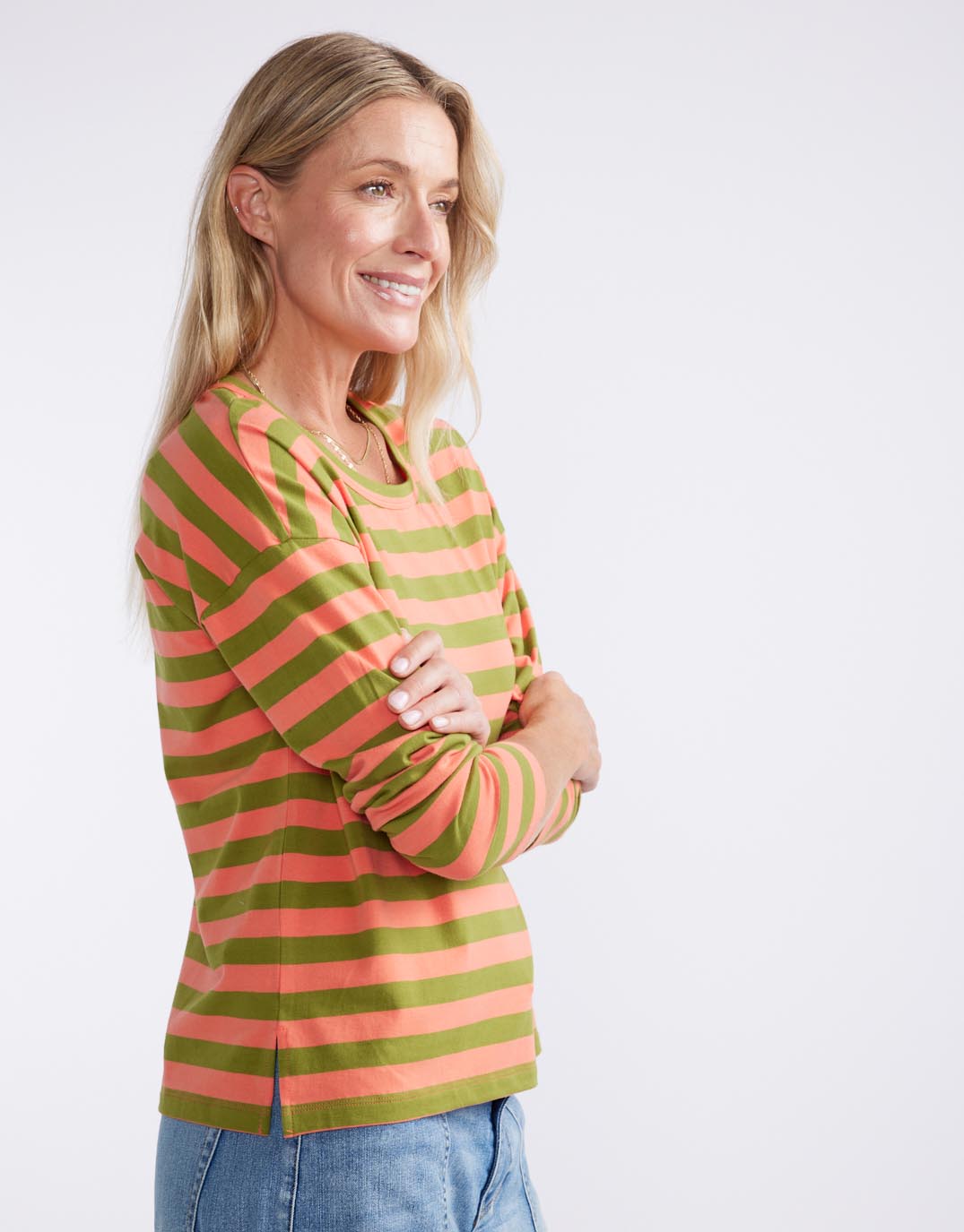 white-co-relaxed-long-sleeve-t-shirt-green-melon-womens-clothing