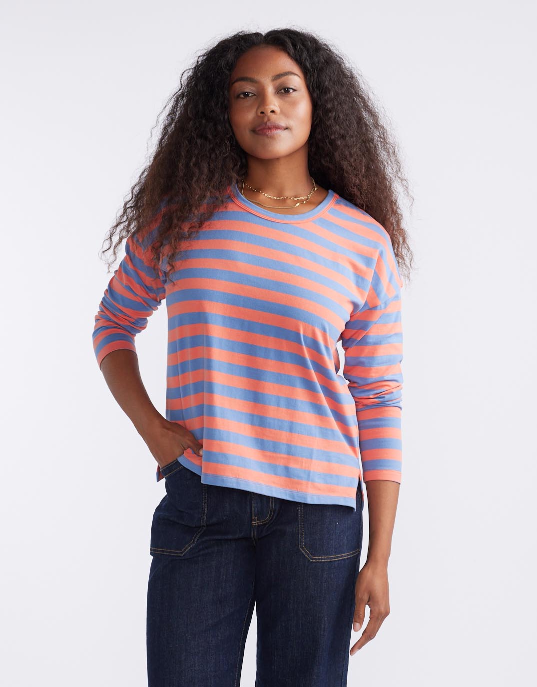 white-co-relaxed-long-sleeve-t-shirt-melon-denim-stripe-womens-clothing