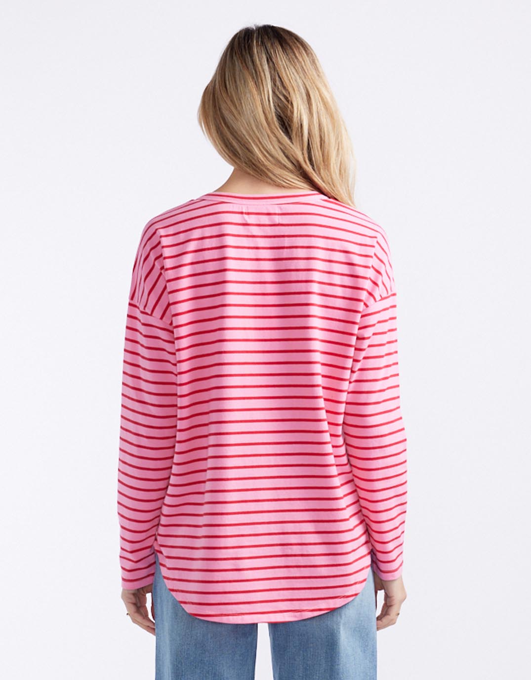 white-co-relaxed-long-sleeve-t-shirt-pink-red-womens-clothing