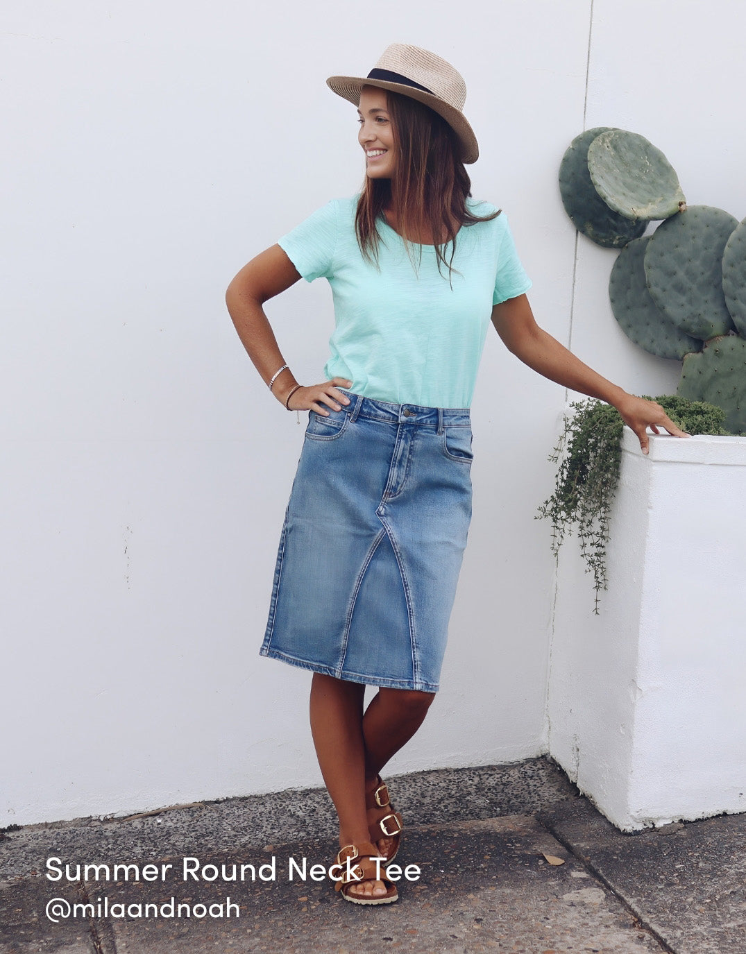 Original Round Neck T-Shirt - Honeydew Mint